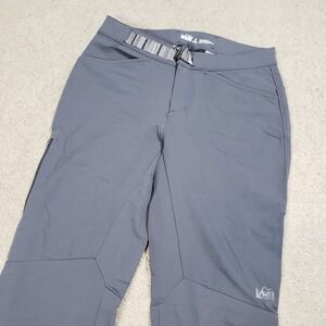 REI Co-op Activator V2 Pant Womens 6 Soft-Shell Belted Straight Hiking 30x33